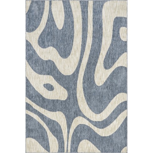 Machine Washable Rug, 100% Recycled, Kid & Pet Friendly - Shell