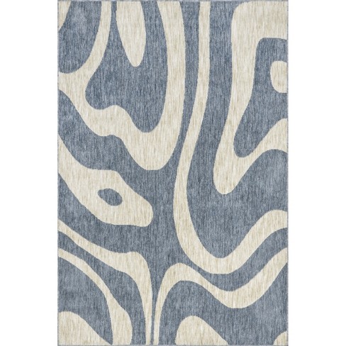 Nuloom Leopard Print Area Rug 8x10, Blue : Target