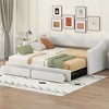 ModernLuxe Twin XL to King Size Upholstered Daybed with 2 Storage Drawers, Convertible Daybed - 2 of 4