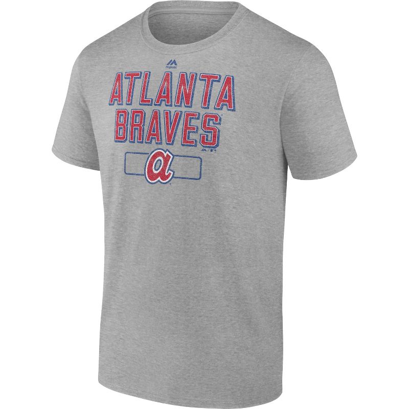 MLB Atlanta Braves Gray Men&#39;s Short Sleeve T-Shirt, 1 of 4