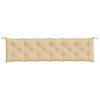 vidaXL Garden Bench Cushion Non-Slip Outdoor Seat Pad Melange Beige Polyester 78.7" x 19.7" x 2.8" for Garden Patio and Indoor Use - 4 of 4