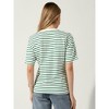 Allegra K Women's Striped Short Sleeve Crew Neck Casual T Shirts - 4 of 4