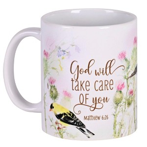 Dicksons Coffee Cup Mug For Your Favorite Morning Brew 11 Oz Ceramic Hummingbird Let Love Guide You - 1 of 1