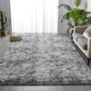 Itopfox Large Shag Area Rug, Tie-Dyed Plush Fuzzy Rug for Living Room, Ultra Soft Fluffy Furry Rug for Bedroom, Indoor Carpet Nursery Rug Home Decor - 3 of 4