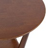 Kate and Laurel Nylah Round Side Table, 24x24x24, Walnut Brown - 3 of 4