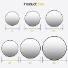 Modern Round Wall Mirror 18 Inch, Metal Frame Dressing Mirror, Minimalist Wrap Design Decorative Mirror for Bathroom, Vanity, Living Room - 3 of 4