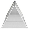 vidaXL Rabbit Cage Anthracite Galvanized Steel Large Rabbit Cage - Gray 119.1" x 31.7" x 28" - 4 of 4