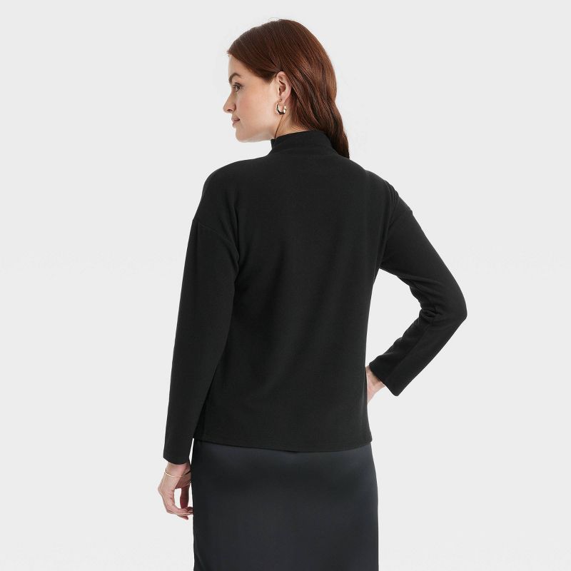 Women&#39;s Long Sleeve Mock Turtleneck T-Shirt - A New Day&#8482;, 3 of 11