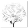 12" x 12" Blooming Flower Blanc Floral and Botanical Unframed Canvas Wall Art in White - Oliver Gal - 2 of 4