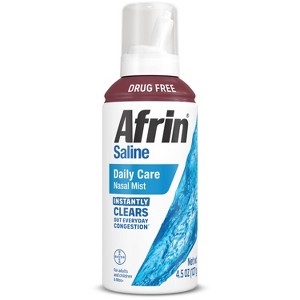 Afrin Saline Daily Care Nasal Mist Spray - 4.5 fl oz - 1 of 4
