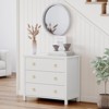 3 Drawer Tall Dresser for Bedroom, Modern Freestanding Wood Storage Chest of Drawers, Closet Organizer for Living Room or Entryway - 2 of 4