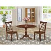 3-Piece Mahogany Finish Solid Wood Top - Dining Room Set  - Seats 4 - 2 of 4