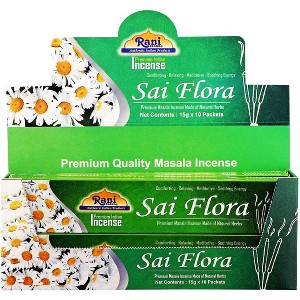 Sai Flora Incense (Premium Masala Incense Made of Natural Herbs) - Rani Brand Authentic Indian Products - 1 of 4
