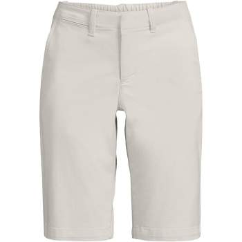 Lands' End Women's Elastic Back Classic 12" Chino Shorts