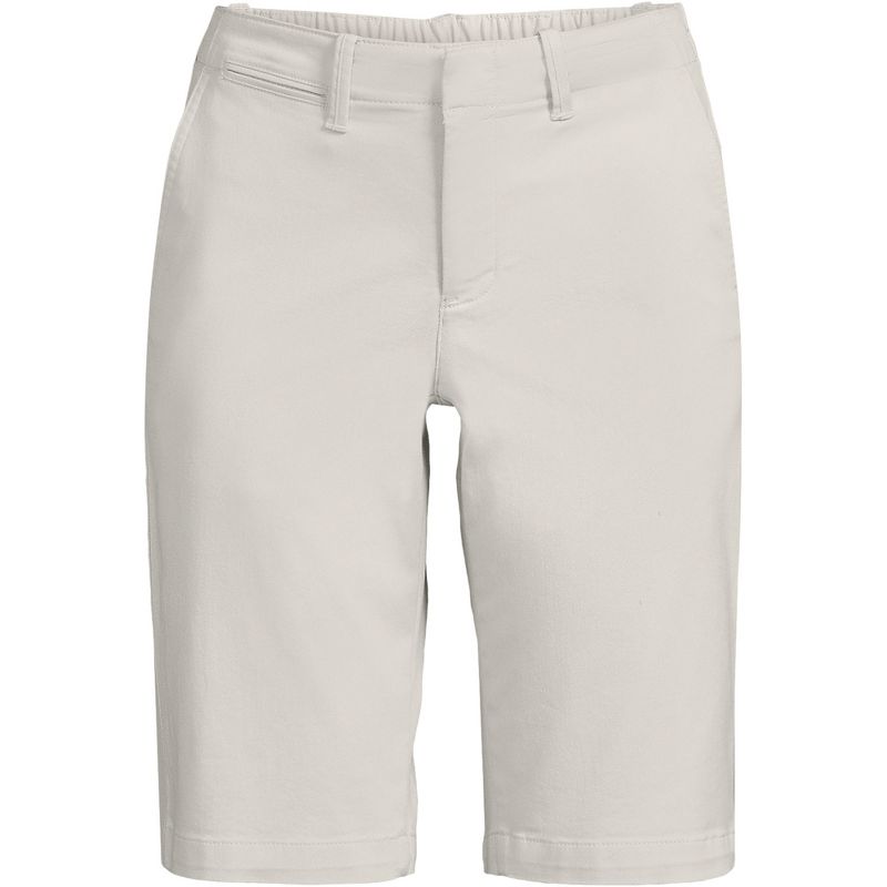 Lands' End Women's Elastic Back Classic 12" Chino Shorts, 3 of 4