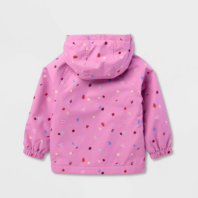 Детские куртки Cat & Jack Toddler Girls' Full Zip Friendship Bracelet Charm Print Softshell Jacket - Cat & Jack™ Mauve 5T — фото 3