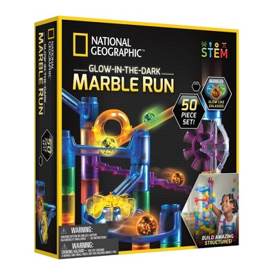 National Geographic Glow-in-the-Dark Marble Run - 50pc