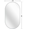 MAYEERTY Metal Framed Oval Bathroom Mirror - 3 of 4