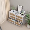 Bella Depot Rattan Double Dresser & Chest of 6 Drawers - 3 of 4