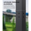 10x10 Ft Outdoor Aluminum Pergola with Upgraded Retractable Canopy, Outdoor Shelter Suitable for Gardens, Backyard, Lawn, Deck - Grey. - 3 of 4