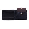 CTM Men's Eel Skin Leather Bifold Wallet with Coin Pouch - 3 of 4