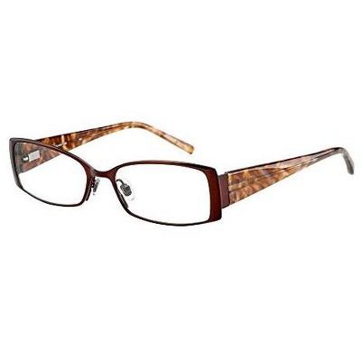 Jones New York J443 Designer Eye Glasses Frame in Brown/Demo Lens 136mm Frame/54mm Lens Width