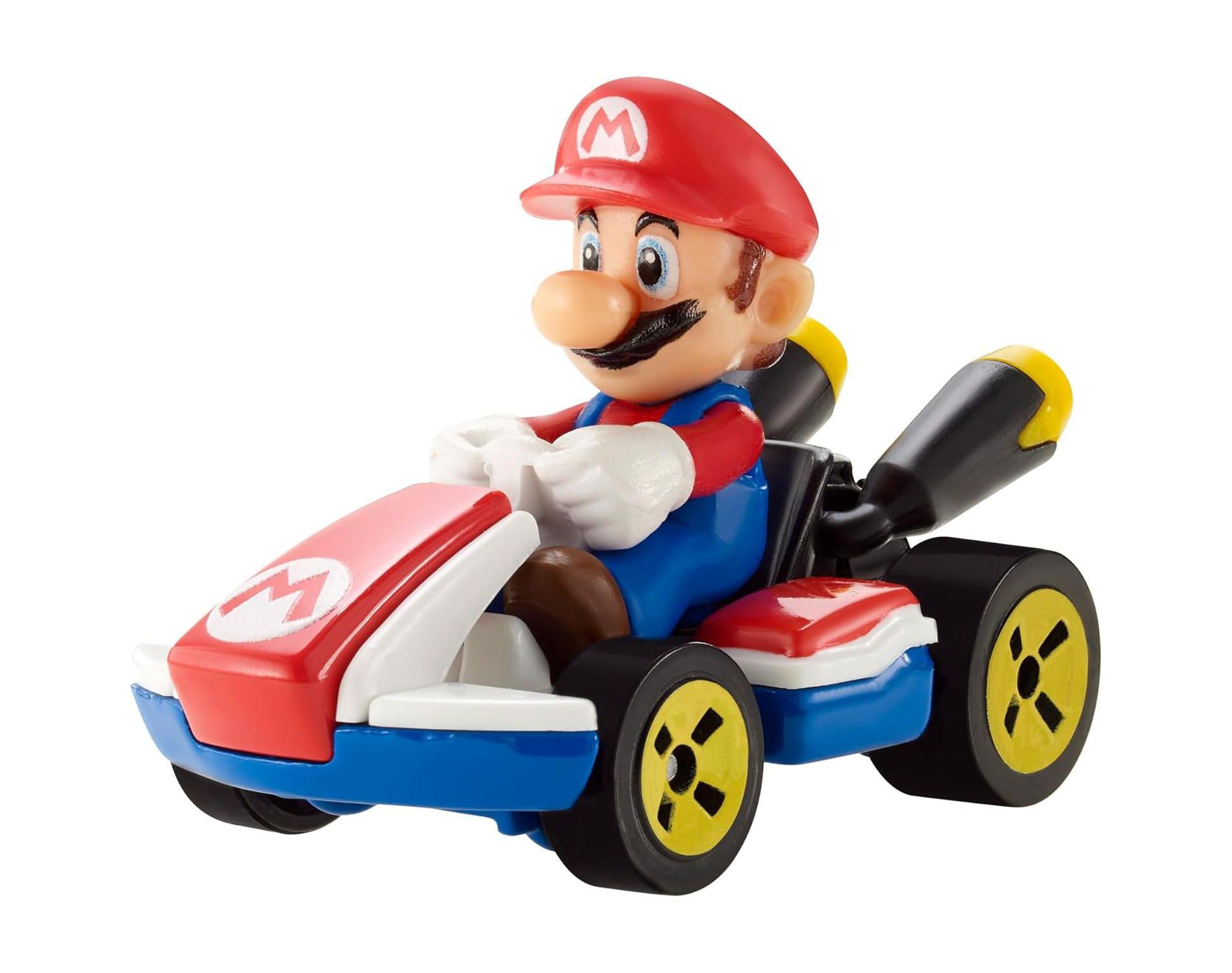 Hot Wheels Mario Kart Collection of 1:64 Scale Die-Cast Replica Vehicles, Toy Collectibles