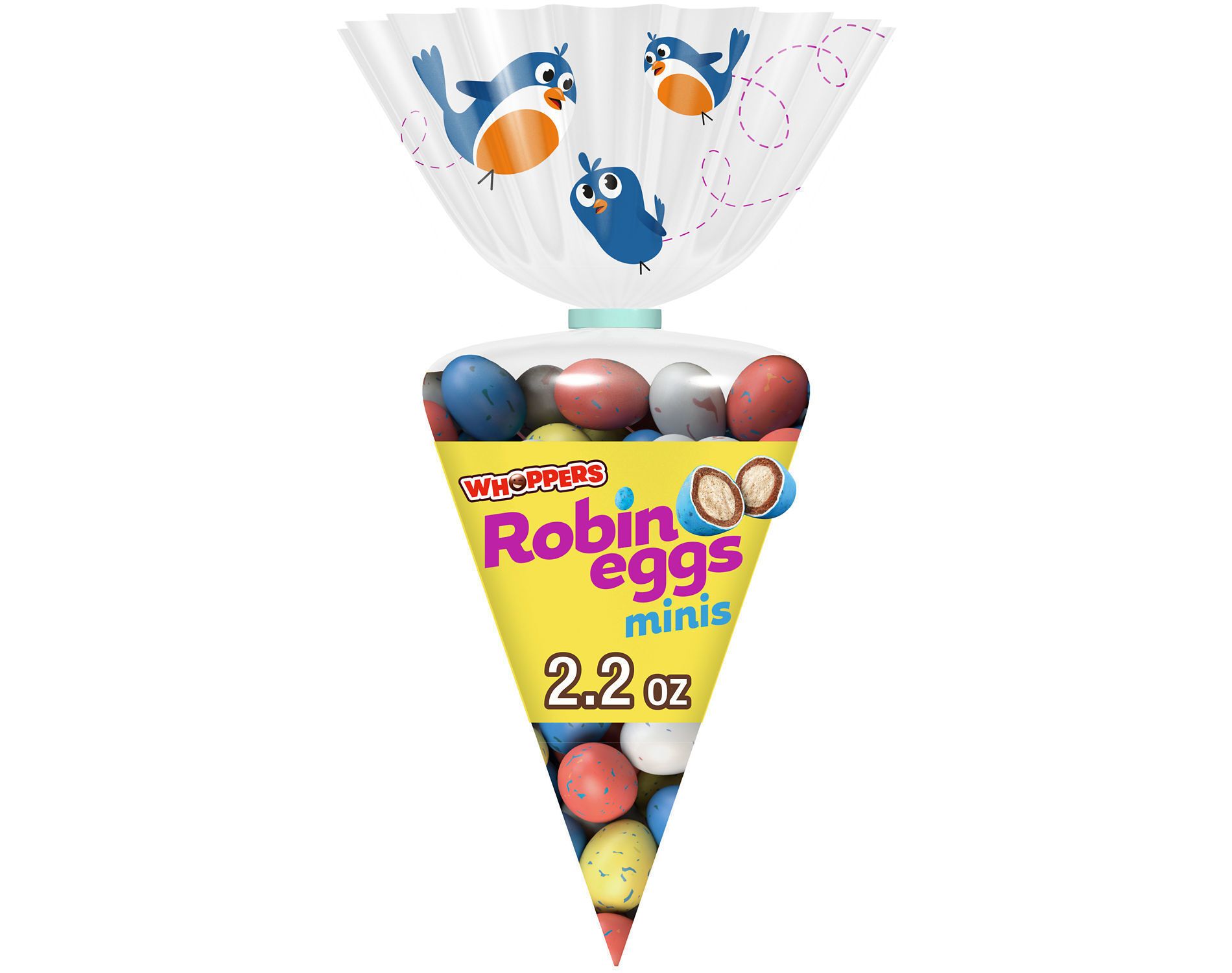 Whoppers Robin Eggs Malted Milk Balls Easter Candy Gift Bag - 2.2oz