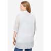 Woman Within Plus Size Embroidered Gauze Shirt - 3 of 4