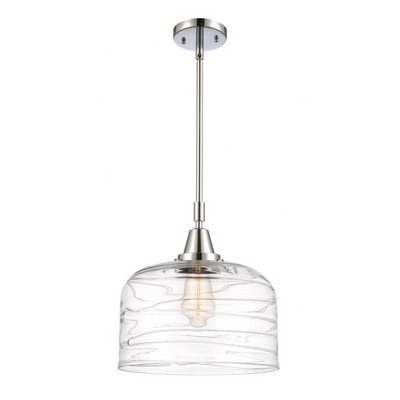 Bell - 1 Light Stem Hung Mini Pendant In Industrial Style-14.13 Inches Tall and 12 Inches Wide