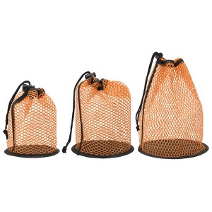 Unique Bargains Nylon Mesh Drawstring Golf Ball Storage Bags 3 Pcs - 1 of 4