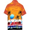 LA LEELA Mens Hawaiian Shirts Short Sleeve Button Down Shirt Men's Casual Shirts Holiday Tropical Beach Party Shirts for Men Funny - 2 of 3