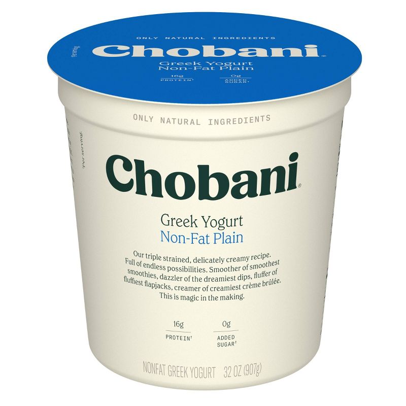 Chobani Plain Nonfat Greek Yogurt - 32oz, 6 of 11