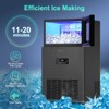 RAPSUAR Stainless Steel Ice Maker - 130LBS per Day, 35LBS Storage, Compact Countertop Design - 3 of 4
