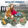 Modern Washable Area Rug for Living Room, Floral Pattern Floor Rug with Non Slip Backing, Low Pile Floor Carpet for Living Room Office - 2 of 4