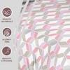 Superity Linen 180TC Dimensional Design Pink Duvet Set - 3 of 4
