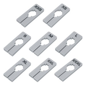 Unique Bargains Closet Sorting Separator Hanging Clothes Dividers Label 40 Pcs 8 Sizes - 1 of 3