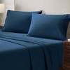 Paisley or Solid Flannel Cotton Pillowcases, Set of 2 by Blue Nile Mills - 2 of 3