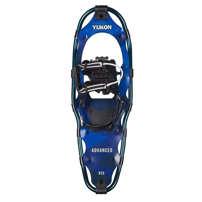 Yukon Charlie's Advanced 8" x 25" Durable Backcountry Hiking Snowshoes, Blue