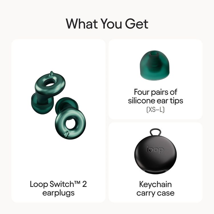 Loop Switch™ 2 Earplugs for Adjustable Volume Control and Instant Noise Relief, 4 of 12