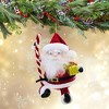 Italian Ornaments 5.0 Inch Sitting Santa With Candy Mgd Sit Or Hang Ornament Tree Ornaments - 3 of 3