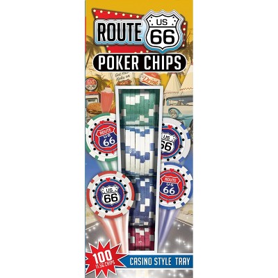 MasterPieces Casino Style 100 Piece Poker Chip Set - Route 66
