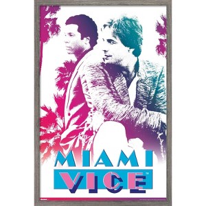 Trends International Miami Vice (1984) - Crockett and Tubbs Framed Wall Poster Prints - 1 of 4