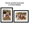 Americanflat 12x15 Picture Frame - Use as 9x12 Frame with Mat or Display 12x15 Photo Without Mat -- Picture Frames for Wall Display - Black - 4 of 4