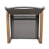 GDFStudio Aubrey Outdoor Aluminum Dining Chairs with Faux Wood Accents - 4 of 4
