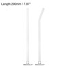 Unique Bargains Reusable Smooth Glass Straws with Cleaning Brush 2 Pcs - 2 of 4
