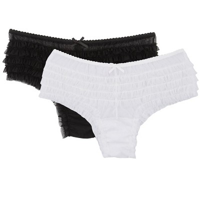 Veil Mesh Ruffle Panty 2-Pack
