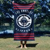 Los Angeles Clippers NBA Stripes Beach Towel 30 x 60 inches - 4 of 4
