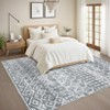 Washable Vintage Geometric Rug Non Slip Low Pile Rug Soft Floor Cover Foldable Indoor Carpet for Living Room Bedroom Playroom Office - 4 of 4