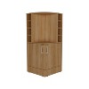 NicBex Buffet Cabinet with Storage 42" Tall Corner Bar Cabinet Sideboard Cabinet with 8 Bottle Cubbies and Double Door for Living Room - 4 of 4